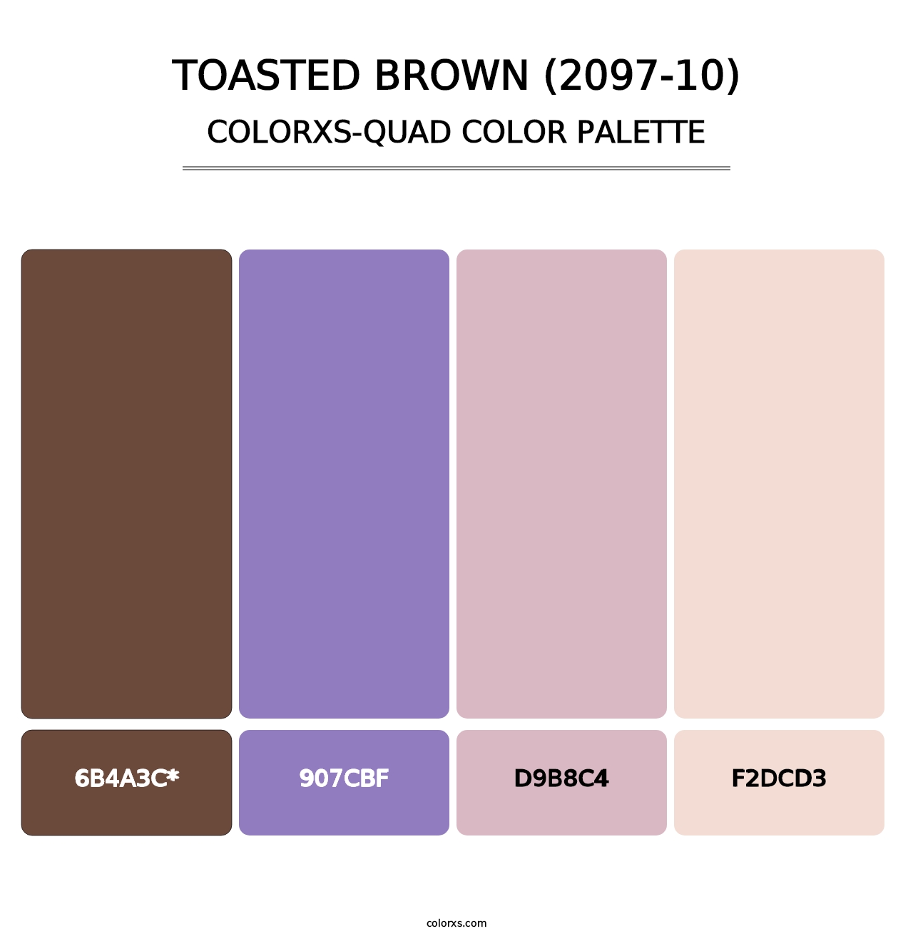 Toasted Brown (2097-10) - Colorxs Quad Palette