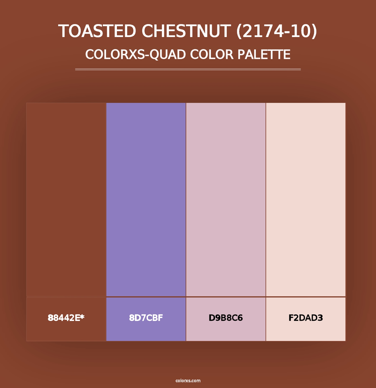 Toasted Chestnut (2174-10) - Colorxs Quad Palette