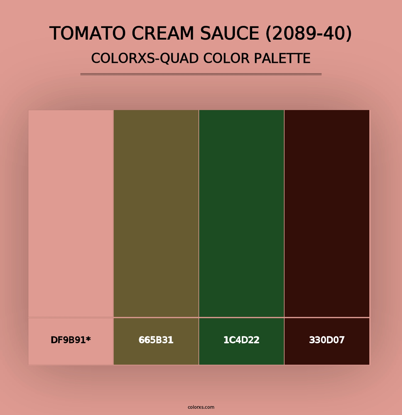 Tomato Cream Sauce (2089-40) - Colorxs Quad Palette