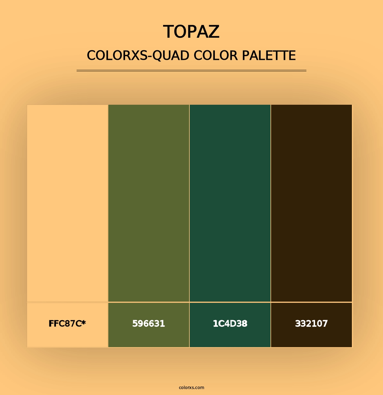 Topaz - Colorxs Quad Palette