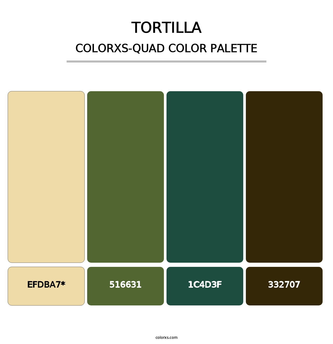 Tortilla - Colorxs Quad Palette