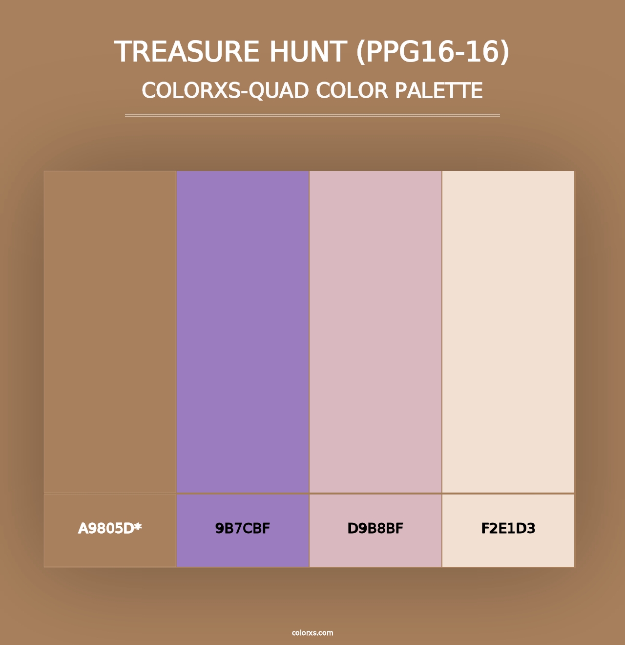 Treasure Hunt (PPG16-16) - Colorxs Quad Palette