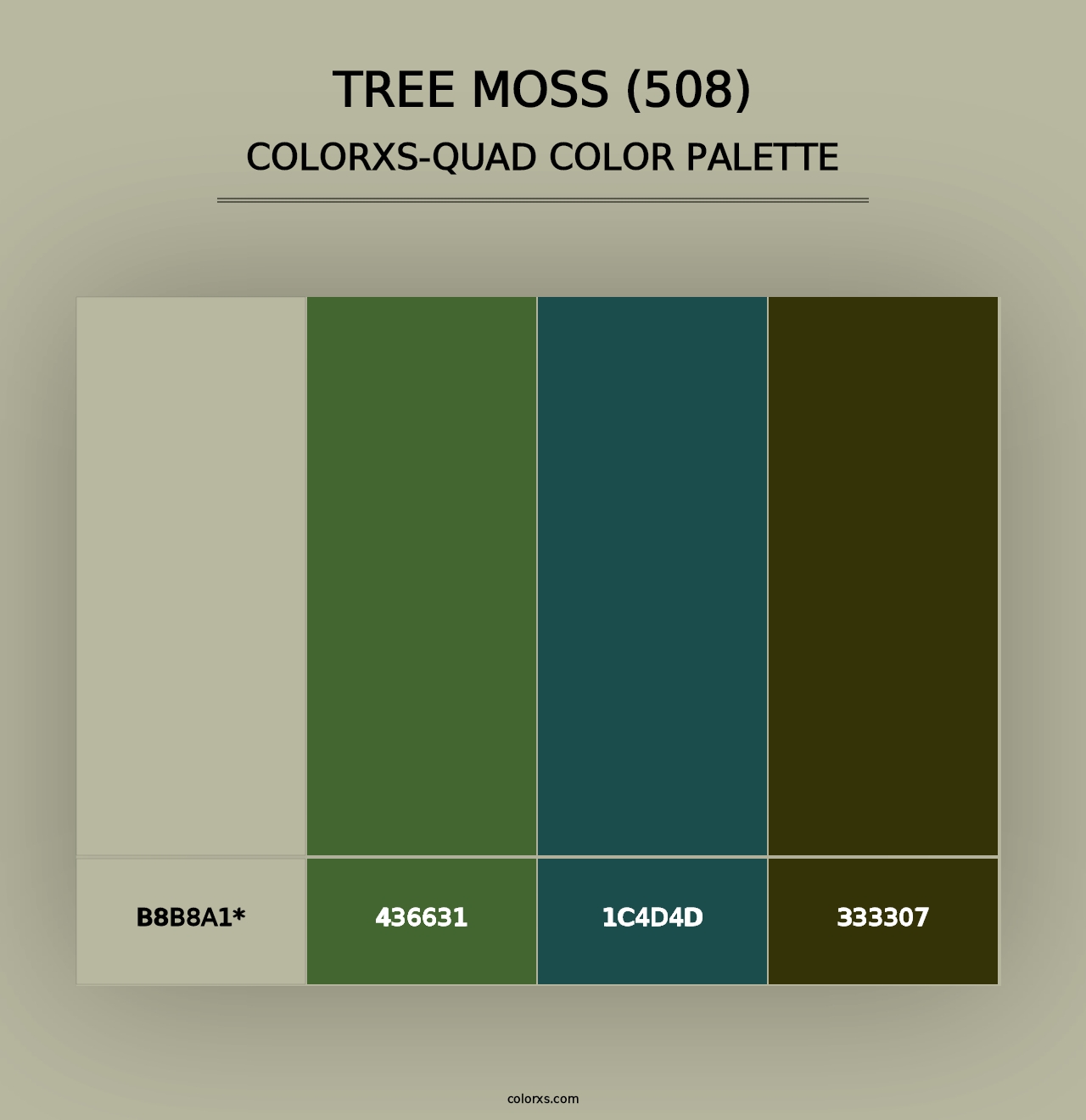 Tree Moss (508) - Colorxs Quad Palette