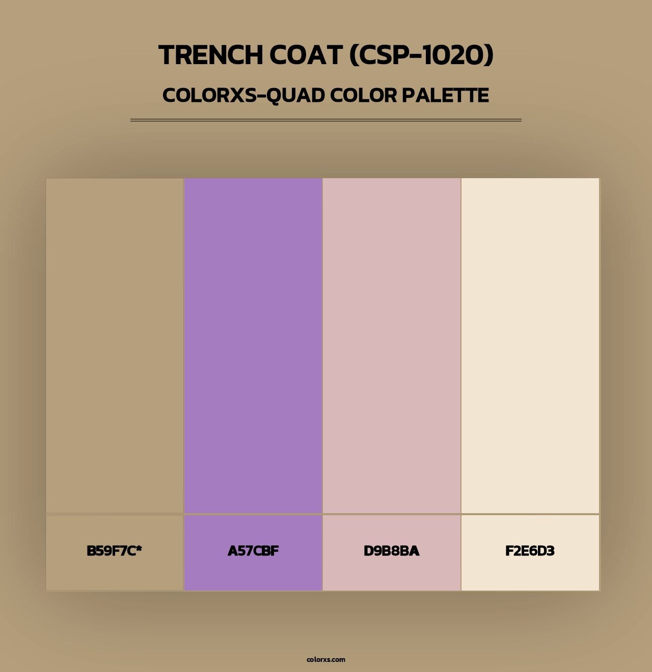 Trench Coat (CSP-1020) - Colorxs Quad Palette