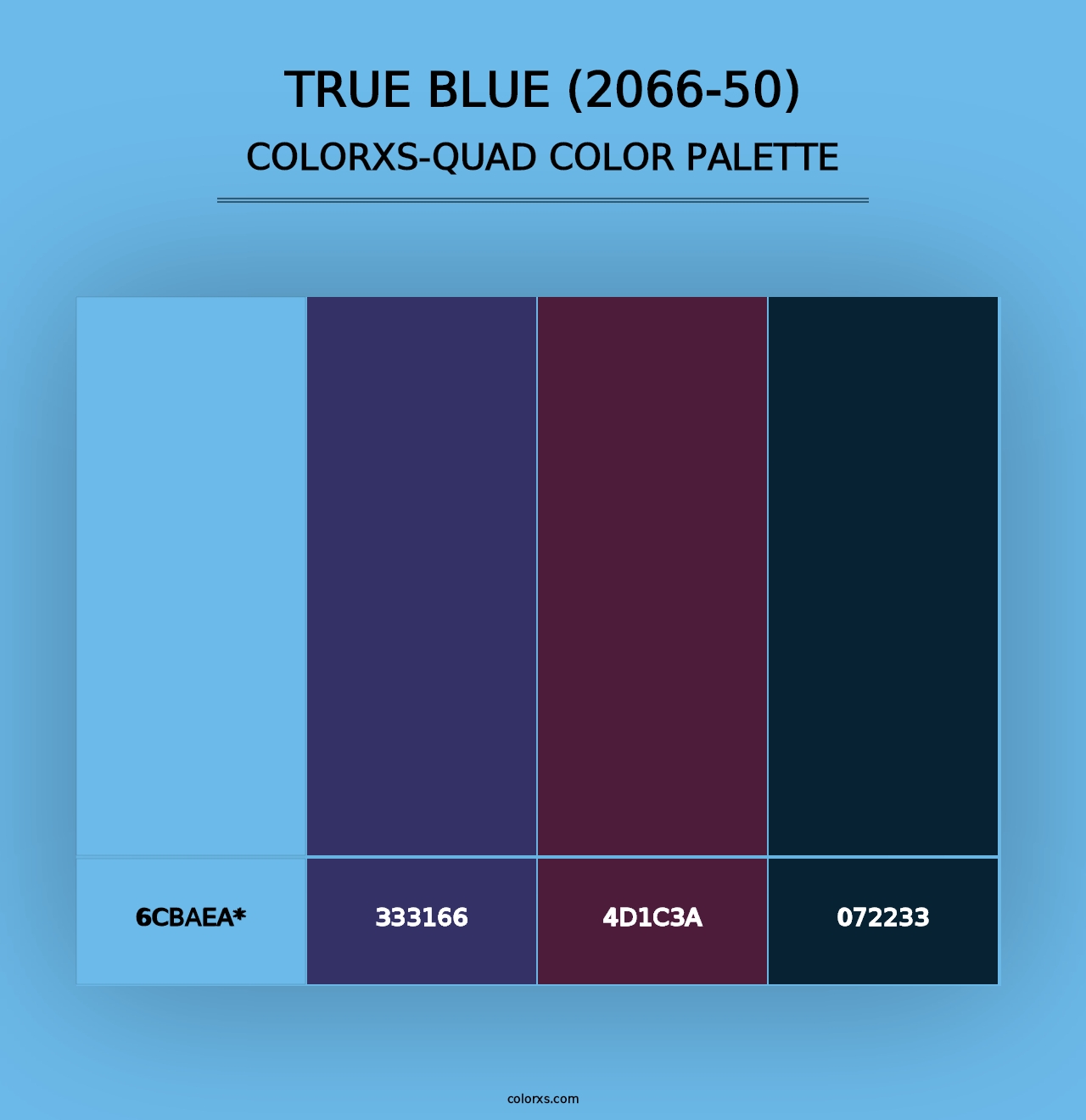 True Blue (2066-50) - Colorxs Quad Palette