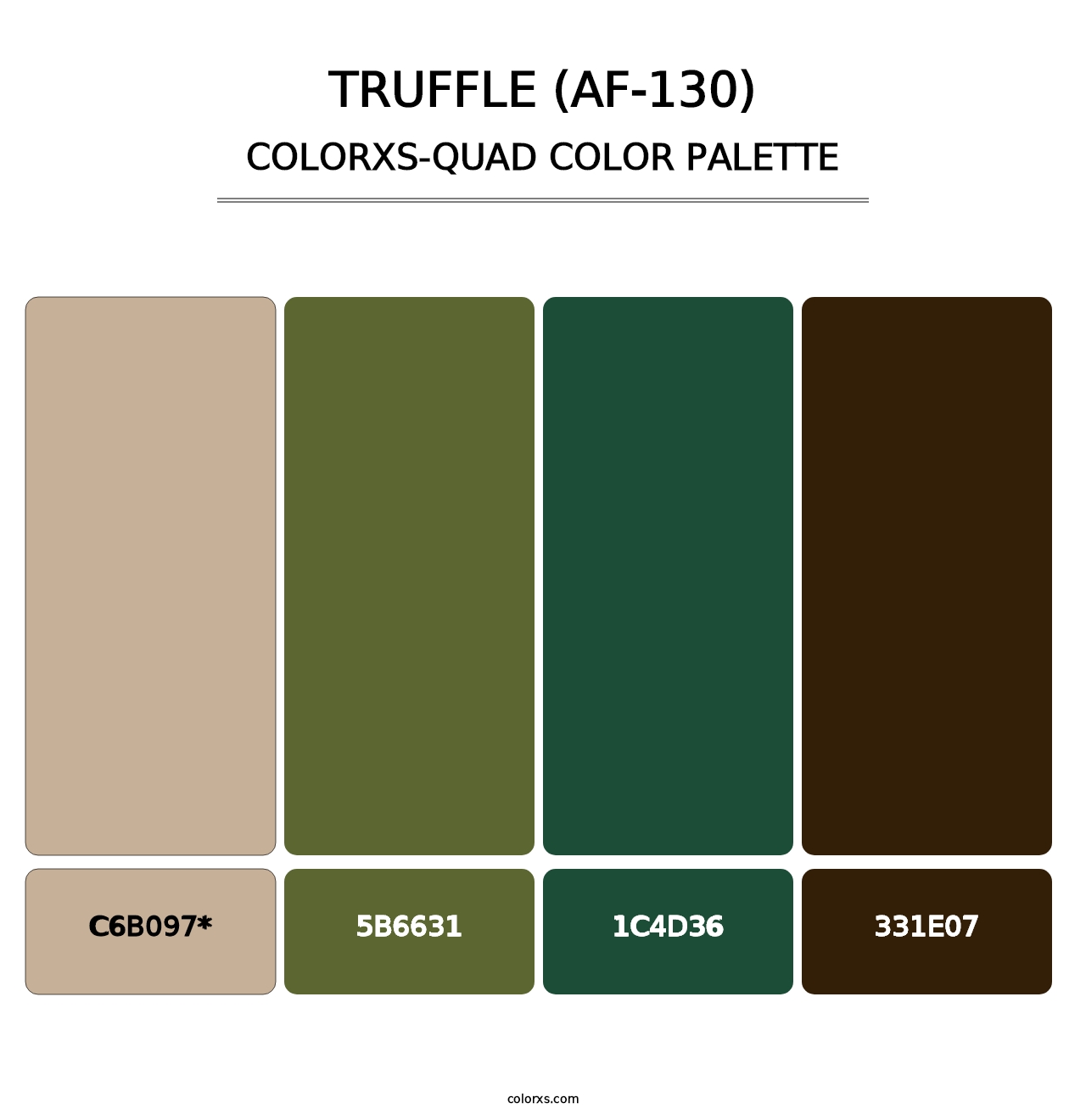 Truffle (AF-130) - Colorxs Quad Palette