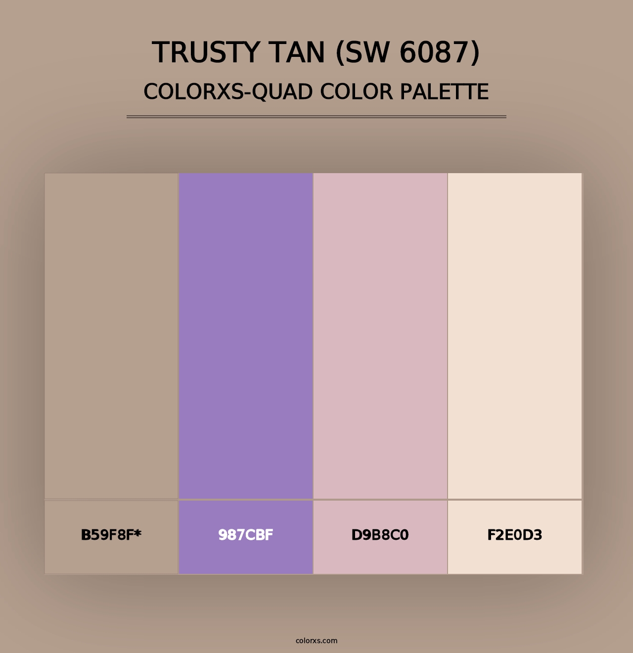 Trusty Tan (SW 6087) - Colorxs Quad Palette