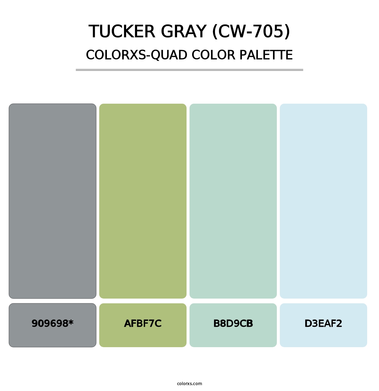 Tucker Gray (CW-705) - Colorxs Quad Palette