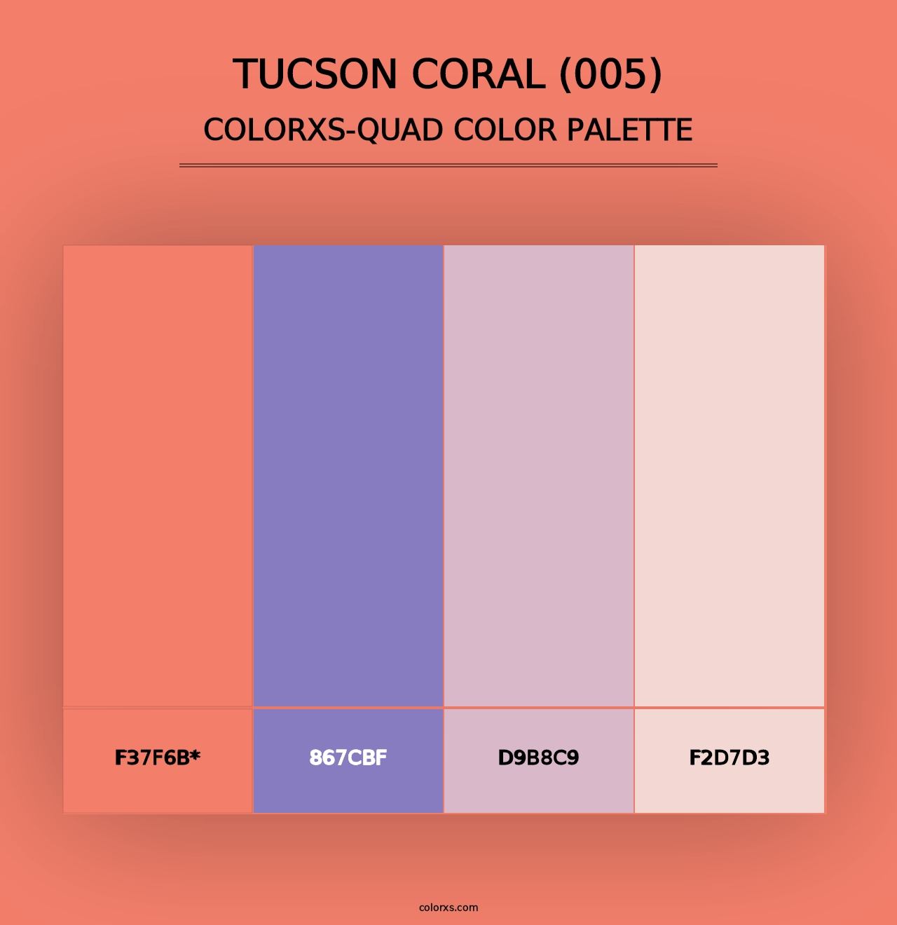 Tucson Coral (005) - Colorxs Quad Palette