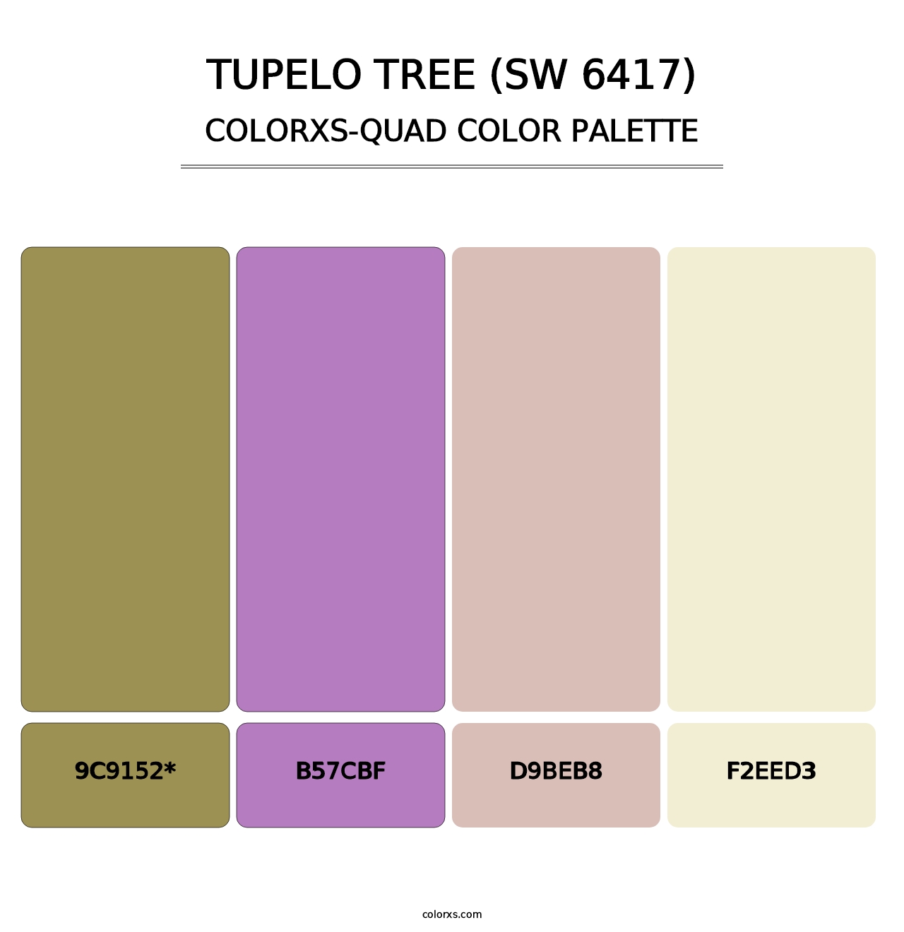 Tupelo Tree (SW 6417) - Colorxs Quad Palette