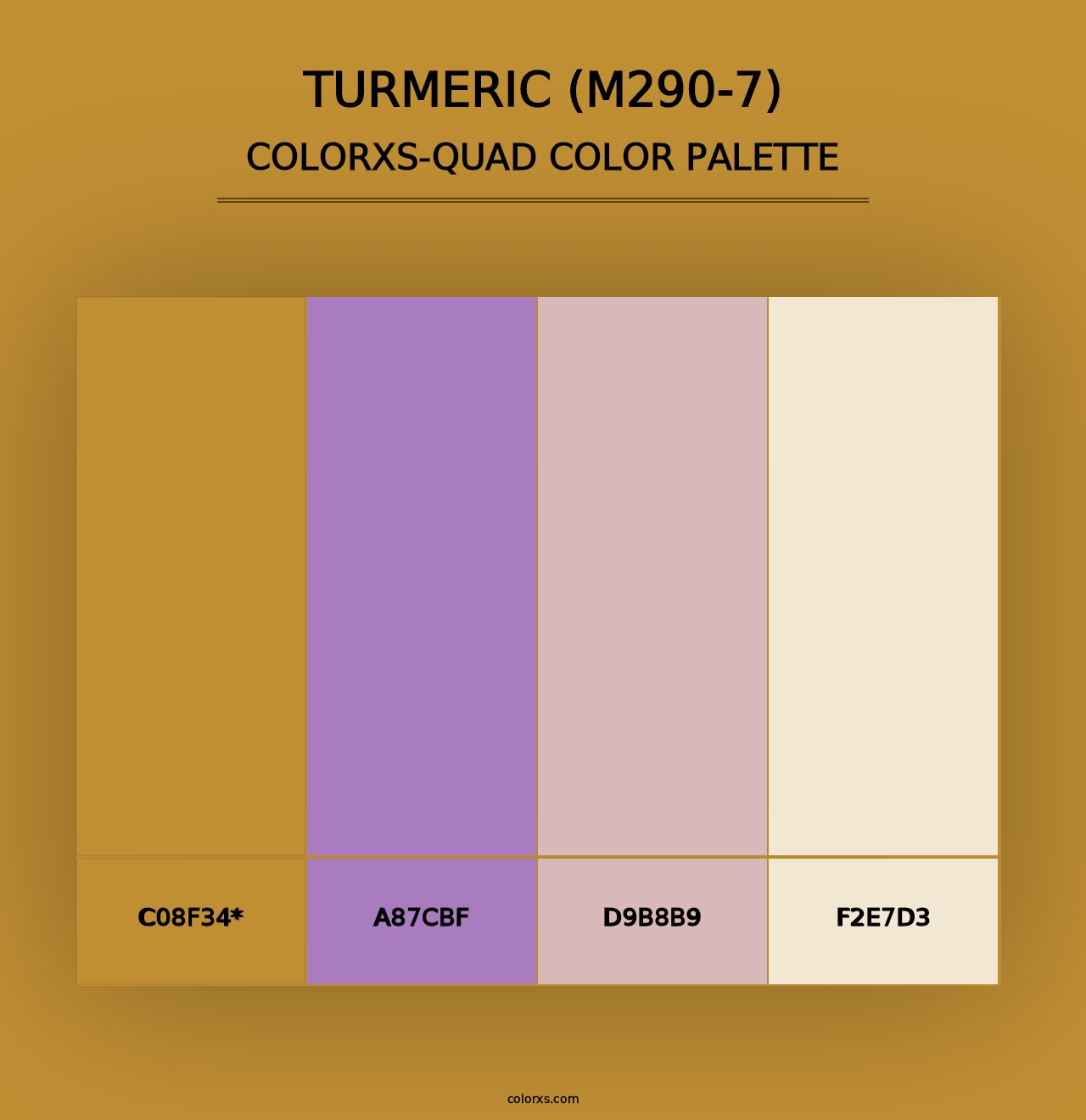 Turmeric (M290-7) - Colorxs Quad Palette