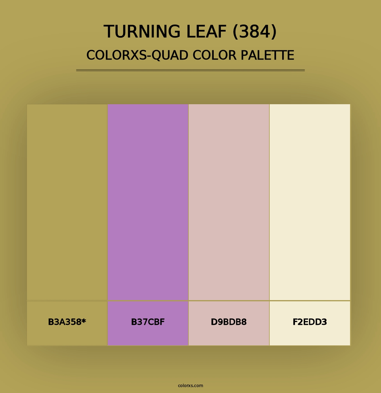 Turning Leaf (384) - Colorxs Quad Palette