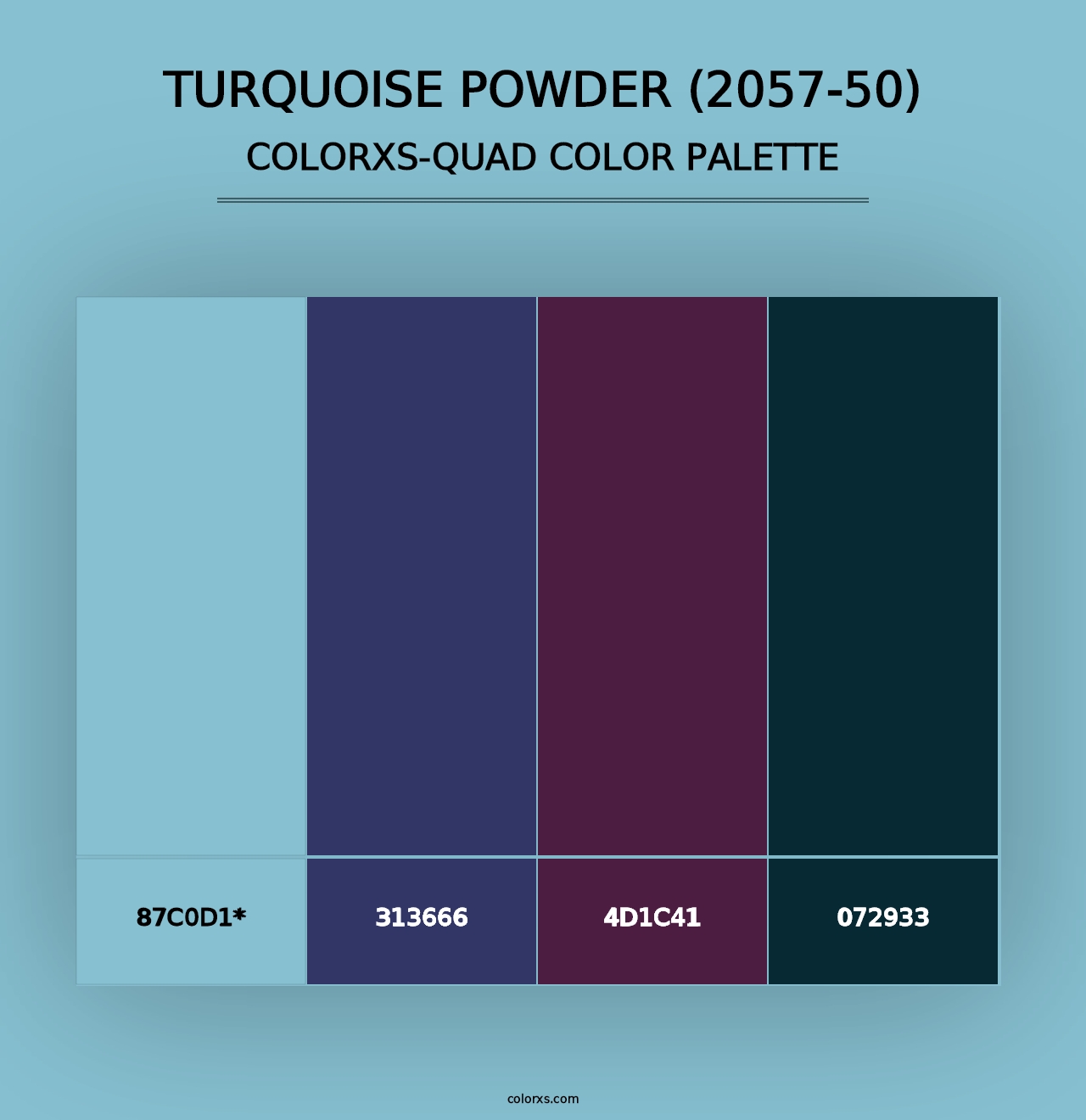 Turquoise Powder (2057-50) - Colorxs Quad Palette