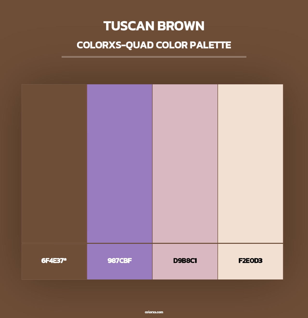 Tuscan Brown - Colorxs Quad Palette