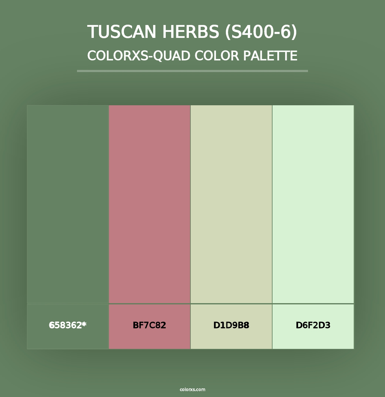 Tuscan Herbs (S400-6) - Colorxs Quad Palette