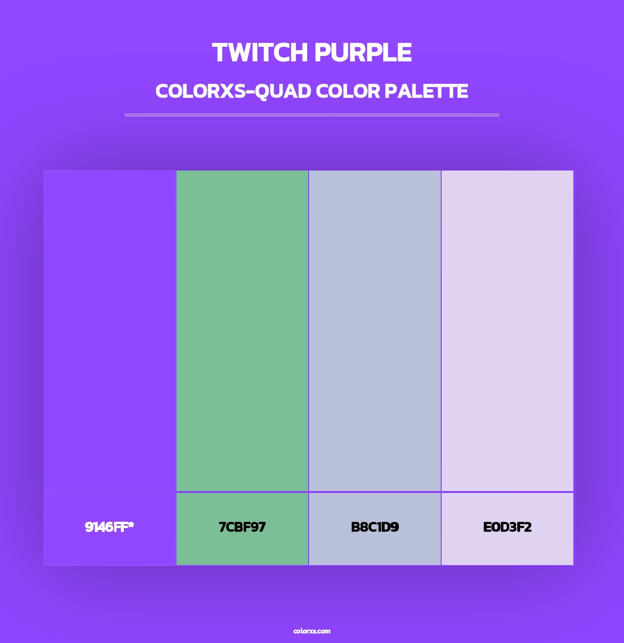 Twitch Purple - Colorxs Quad Palette