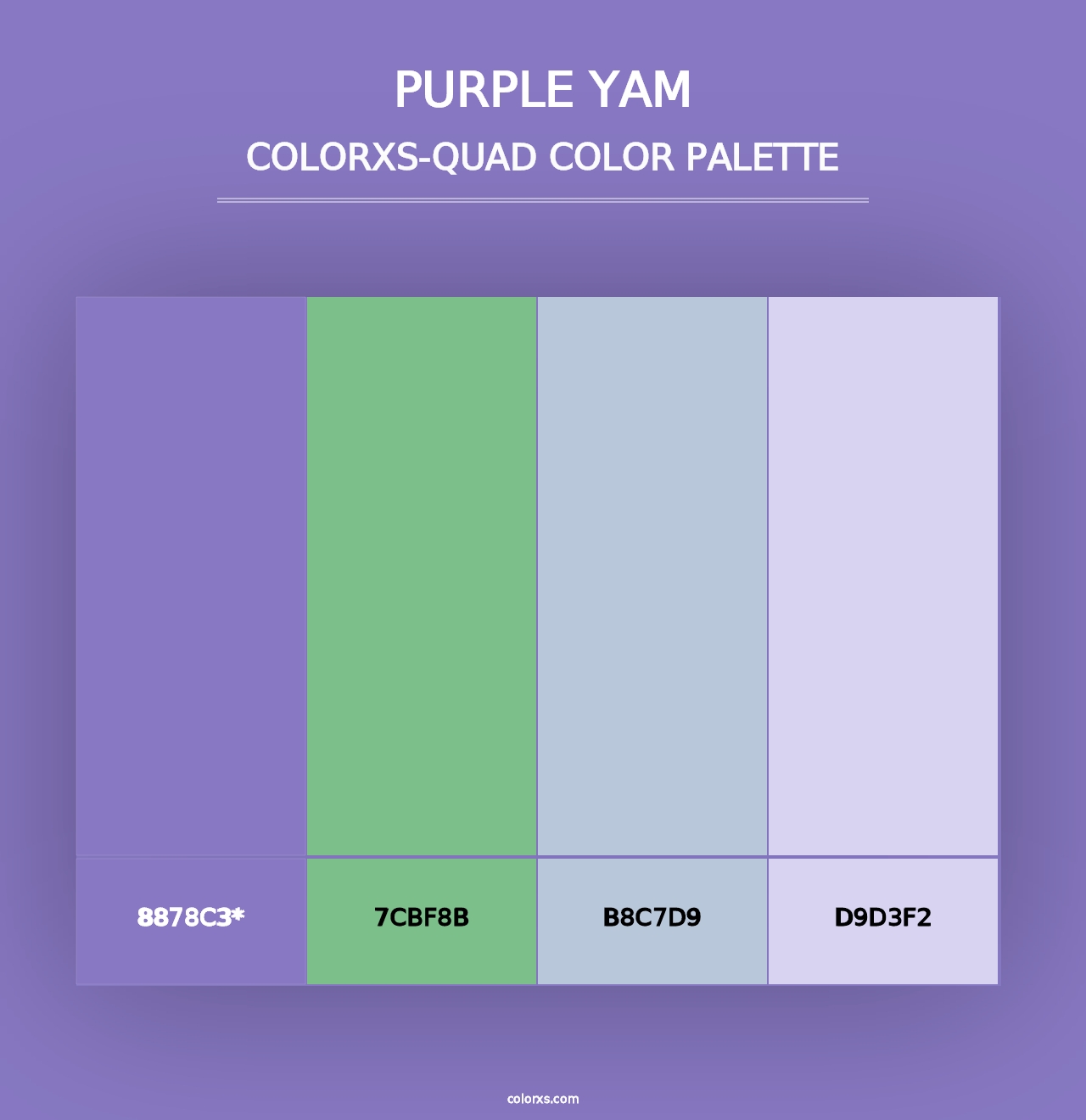 Purple Yam - Colorxs Quad Palette