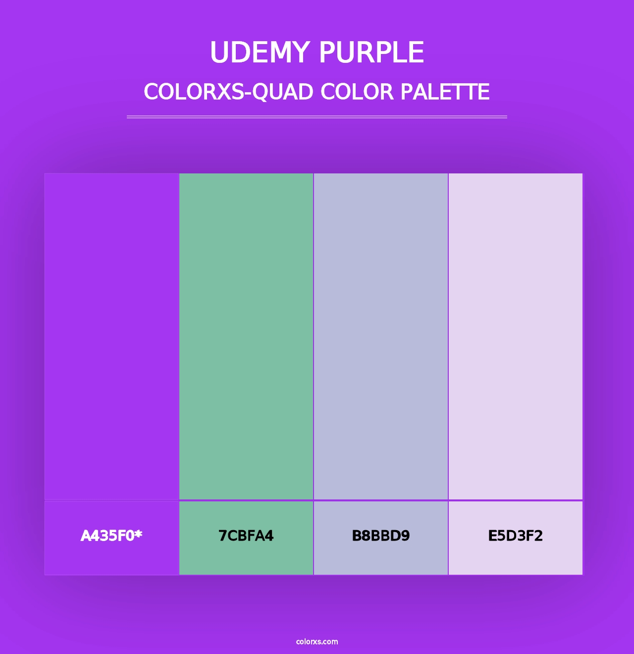 Udemy Purple - Colorxs Quad Palette