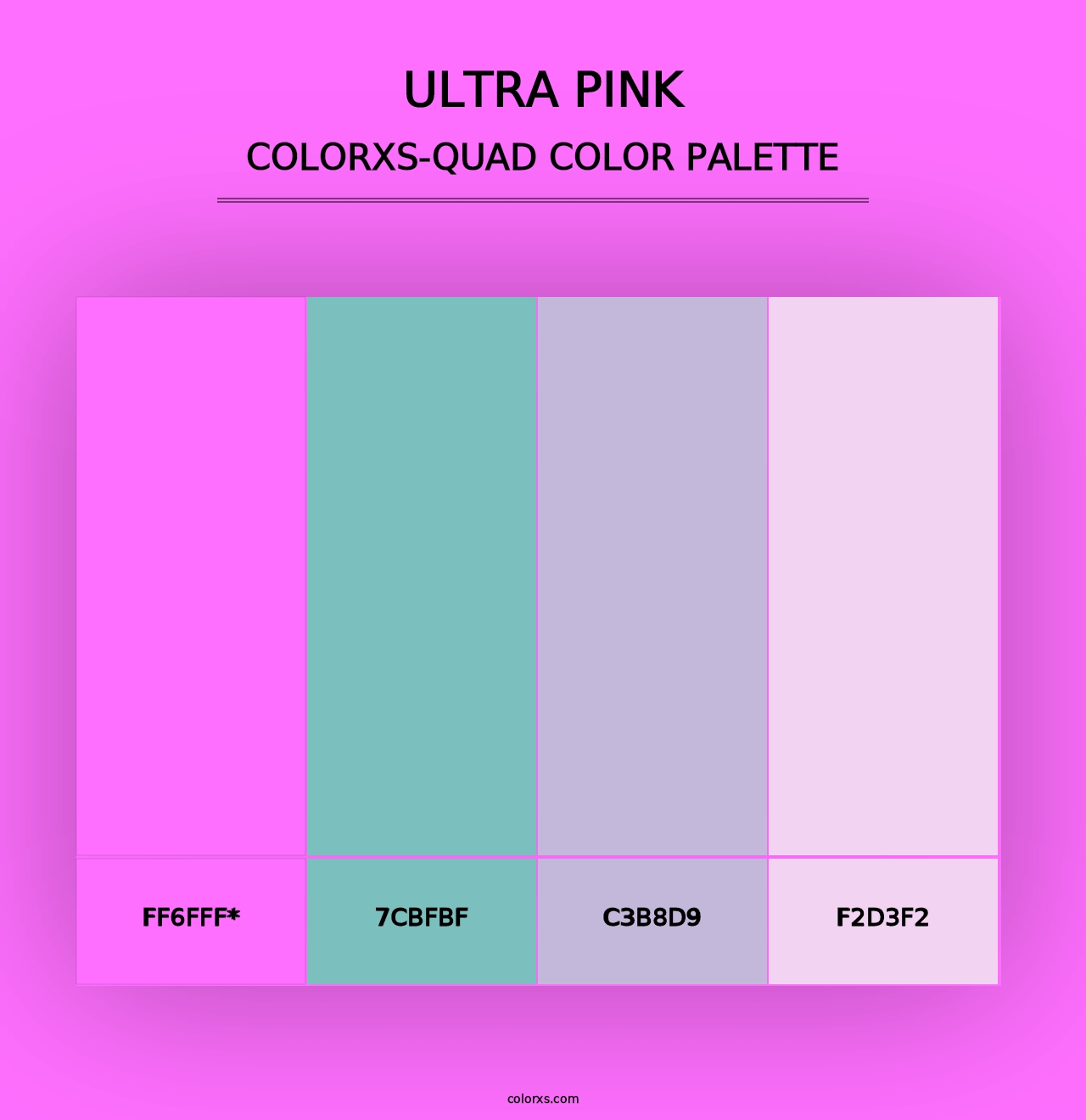 Ultra Pink - Colorxs Quad Palette