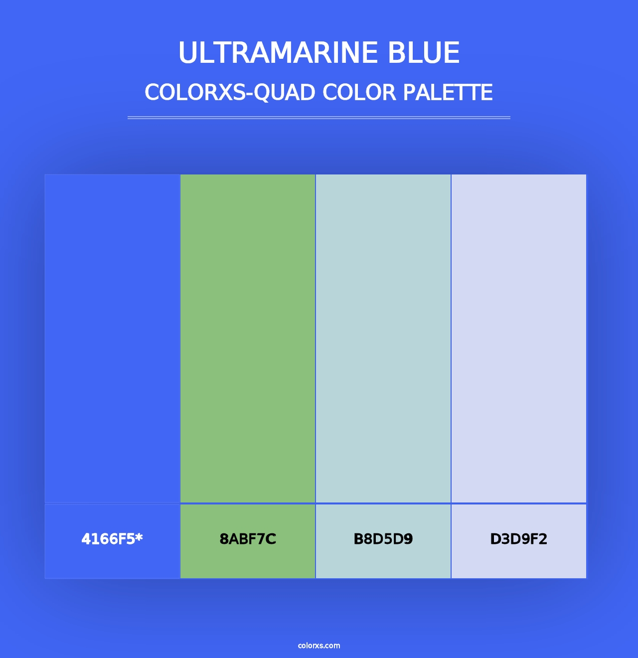 Ultramarine Blue - Colorxs Quad Palette