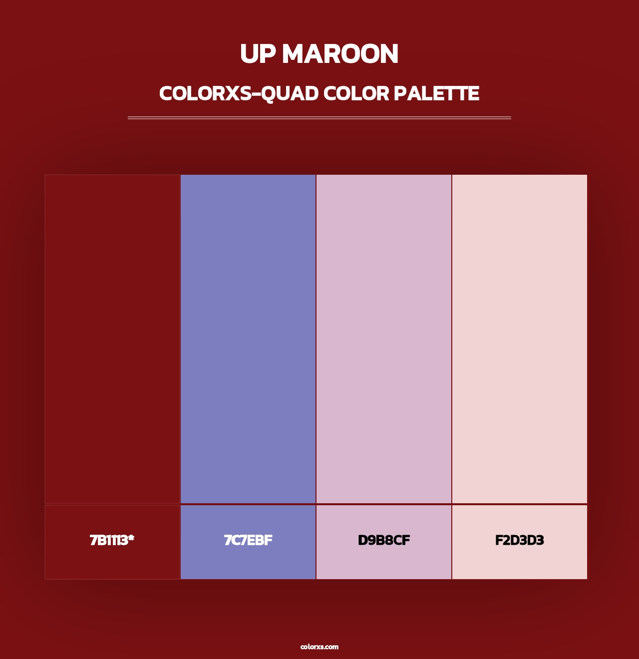 UP Maroon - Colorxs Quad Palette