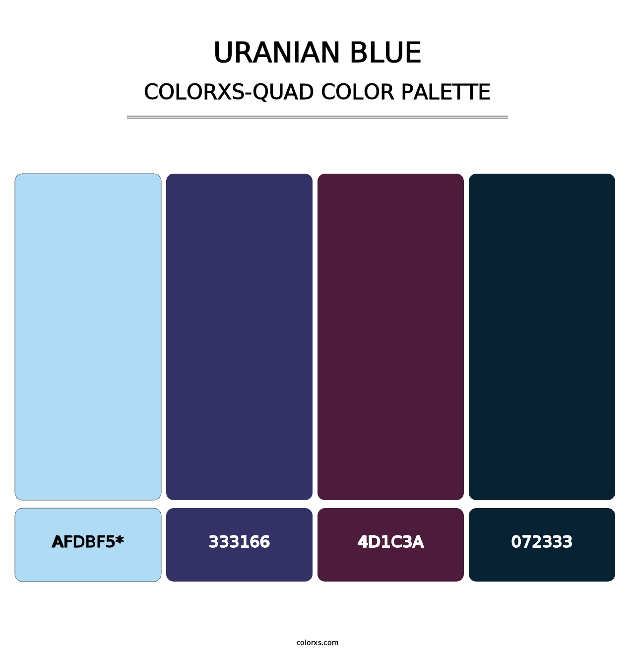 Uranian Blue - Colorxs Quad Palette