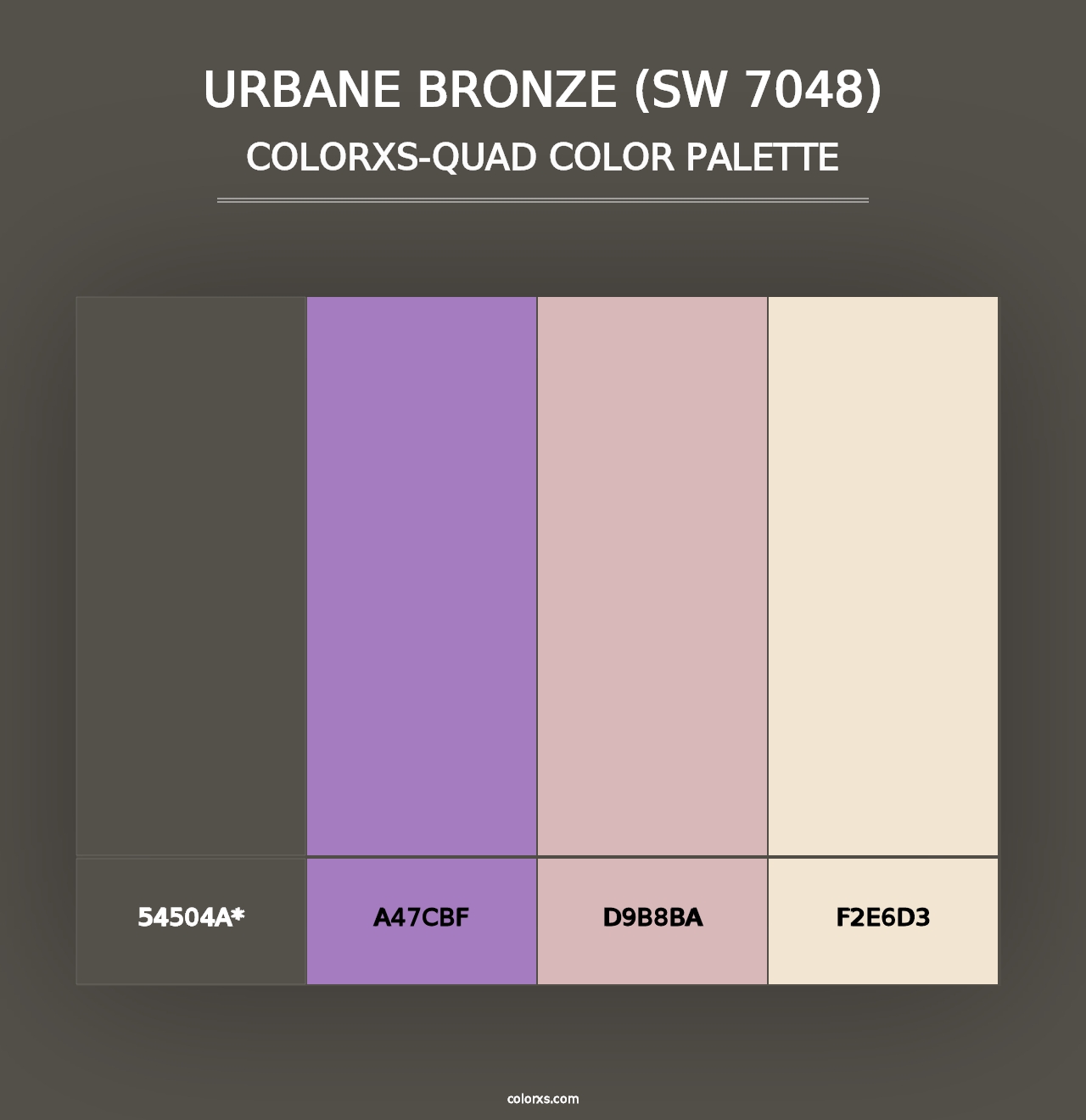 Urbane Bronze (SW 7048) - Colorxs Quad Palette