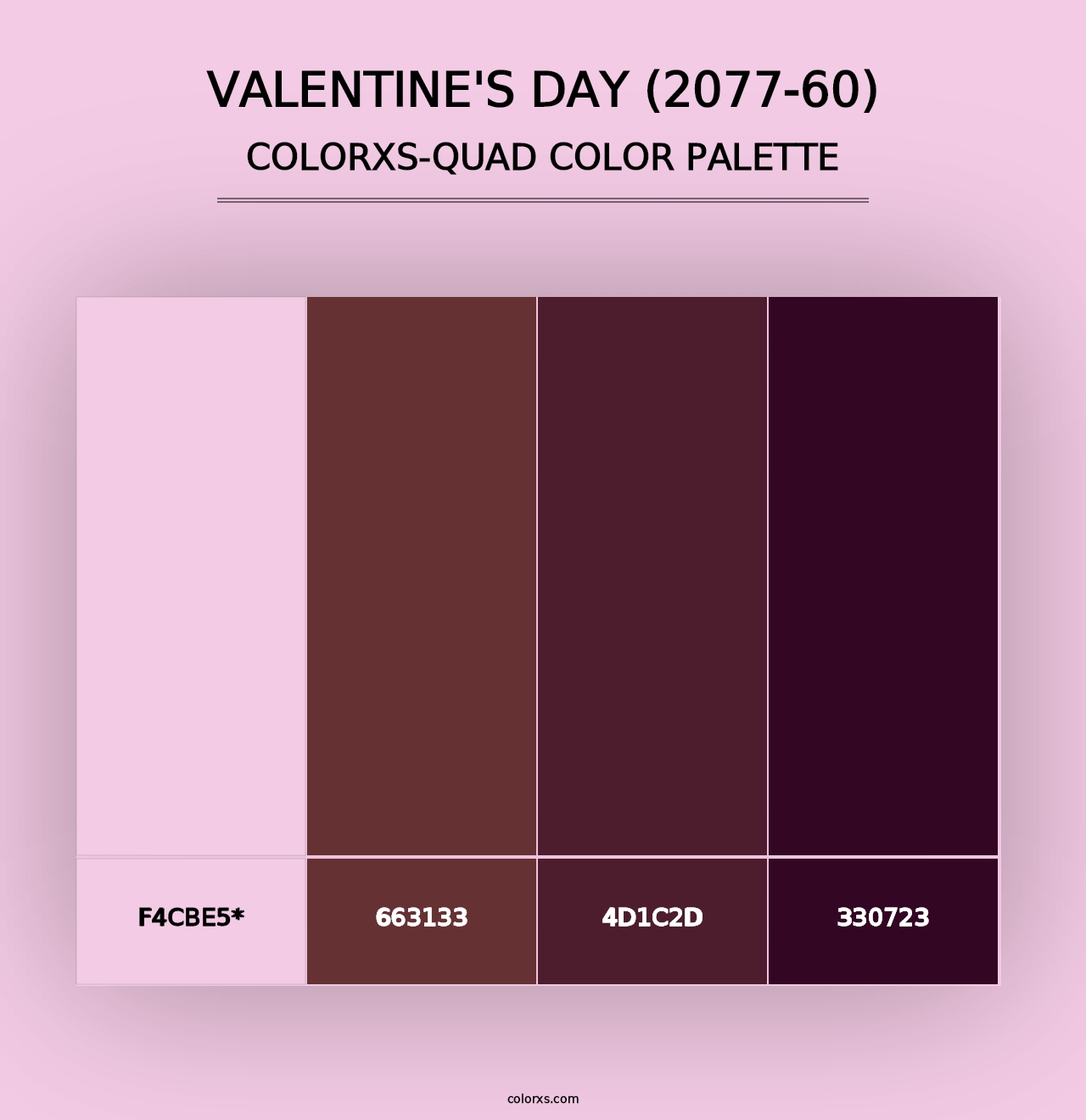 Valentine's Day (2077-60) - Colorxs Quad Palette