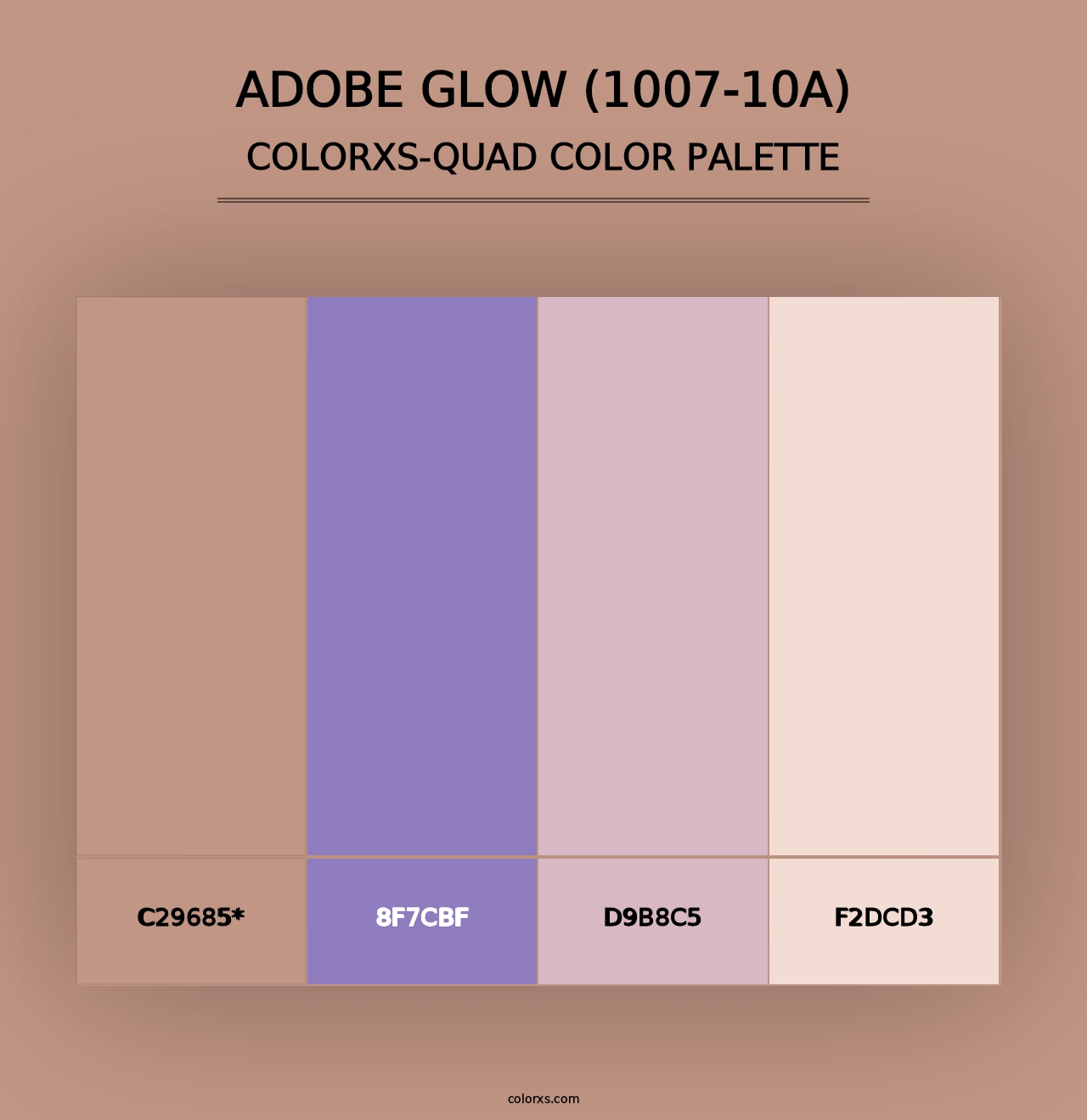 Adobe Glow (1007-10A) - Colorxs Quad Palette