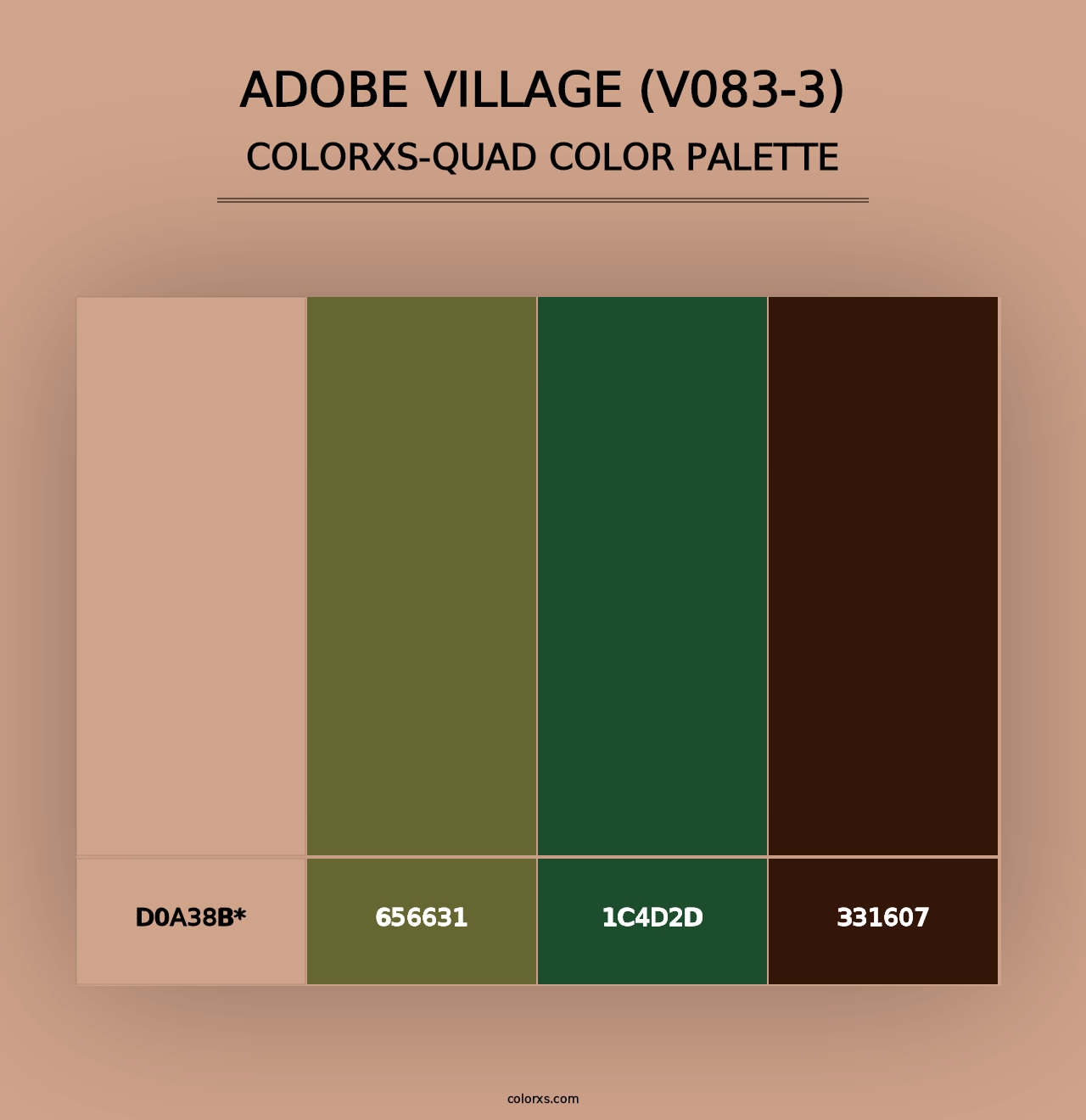 Adobe Village (V083-3) - Colorxs Quad Palette