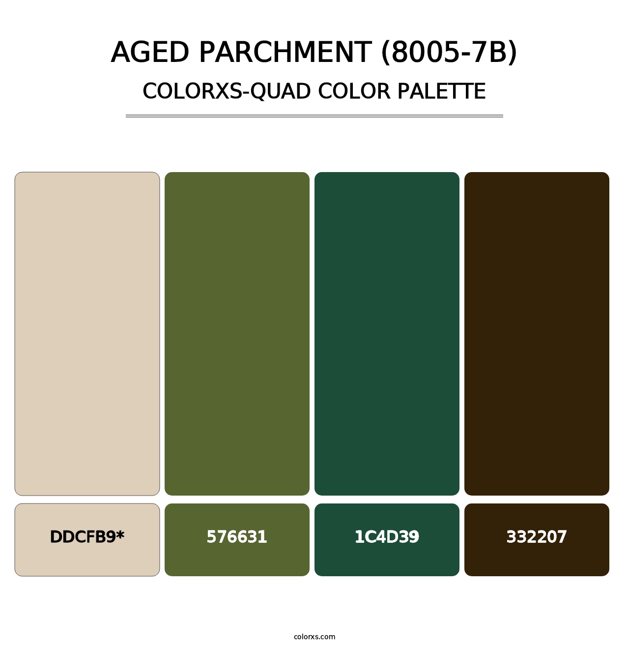 Aged Parchment (8005-7B) - Colorxs Quad Palette