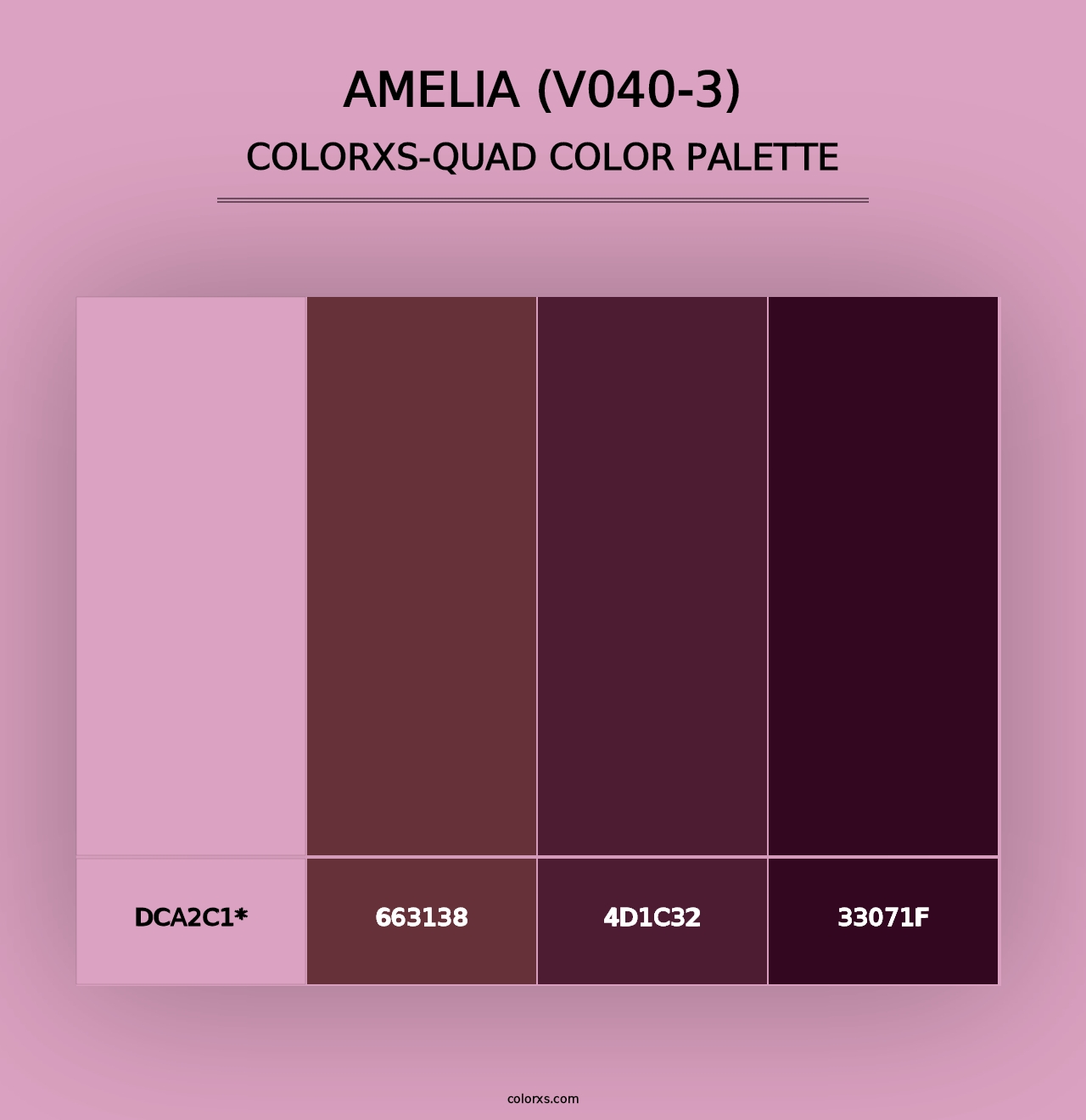 Amelia (V040-3) - Colorxs Quad Palette