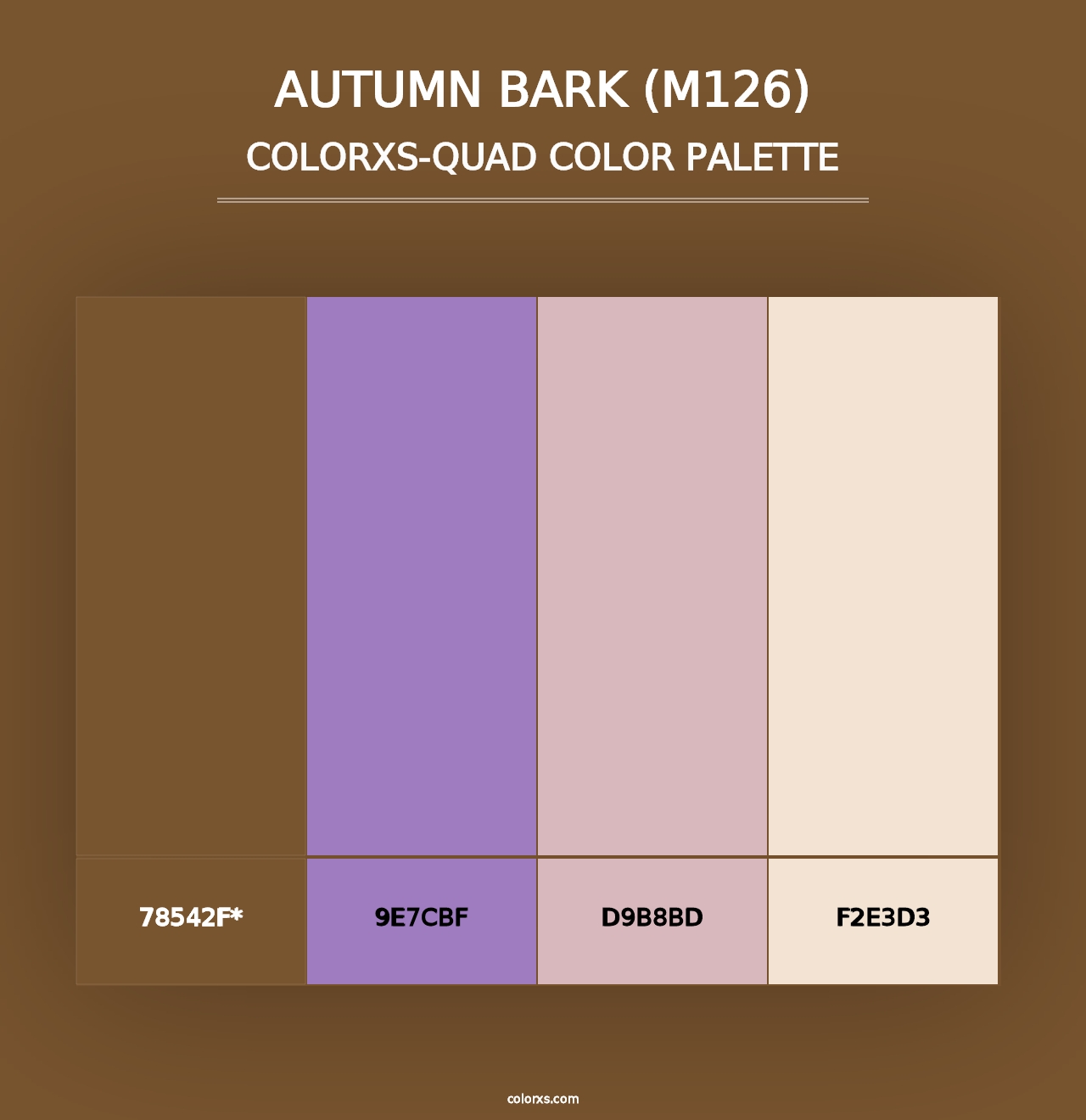 Autumn Bark (M126) - Colorxs Quad Palette