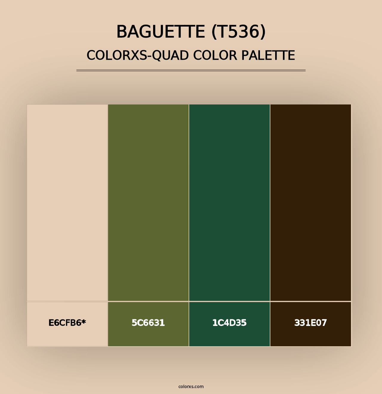 Baguette (T536) - Colorxs Quad Palette