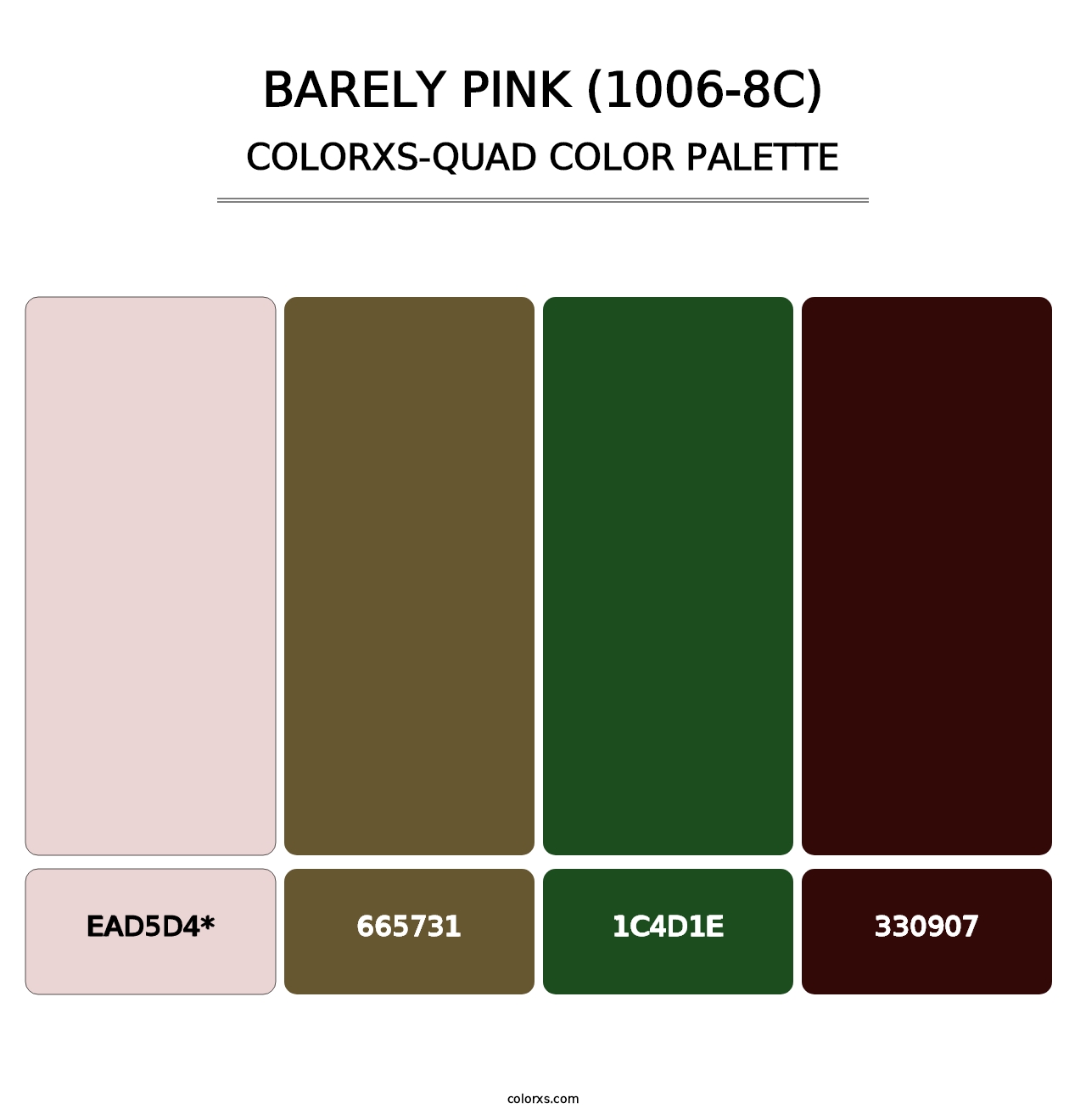 Barely Pink (1006-8C) - Colorxs Quad Palette