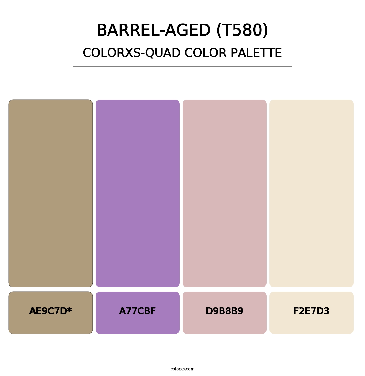 Barrel-Aged (T580) - Colorxs Quad Palette