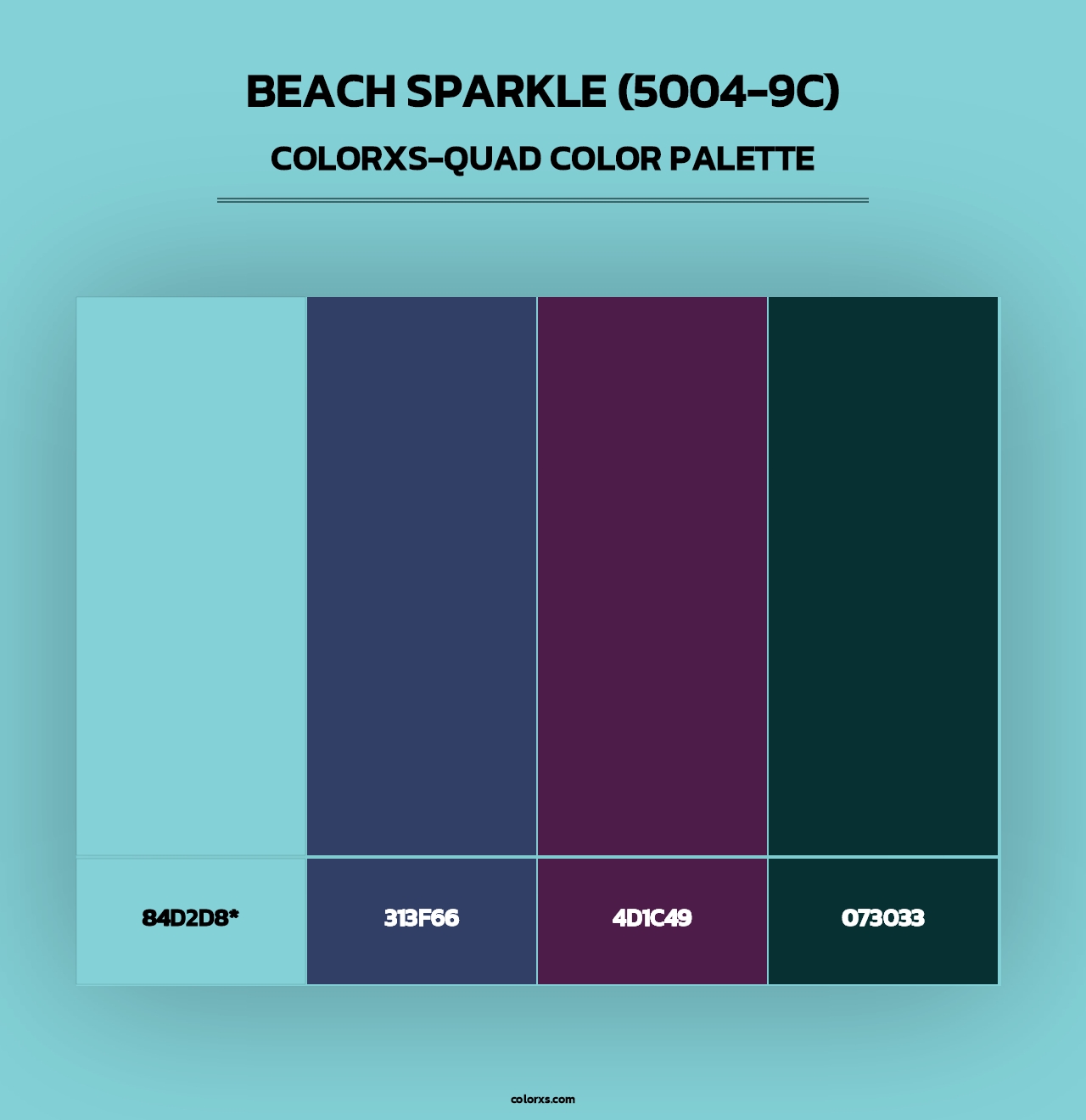 Beach Sparkle (5004-9C) - Colorxs Quad Palette