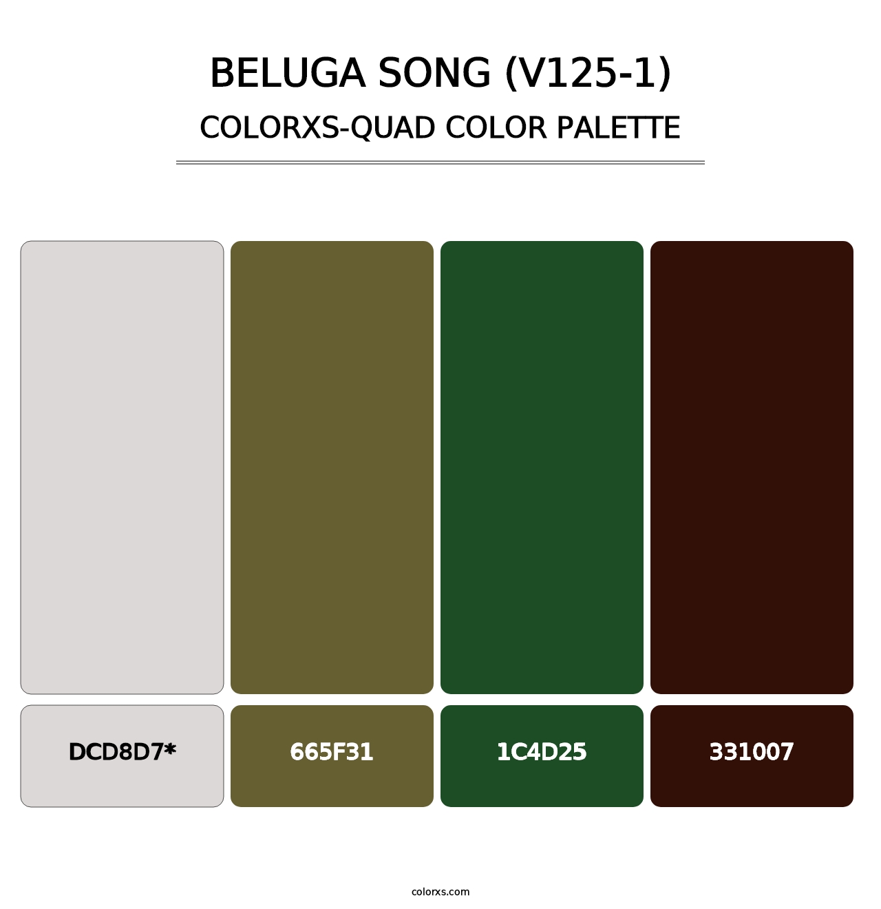 Beluga Song (V125-1) - Colorxs Quad Palette