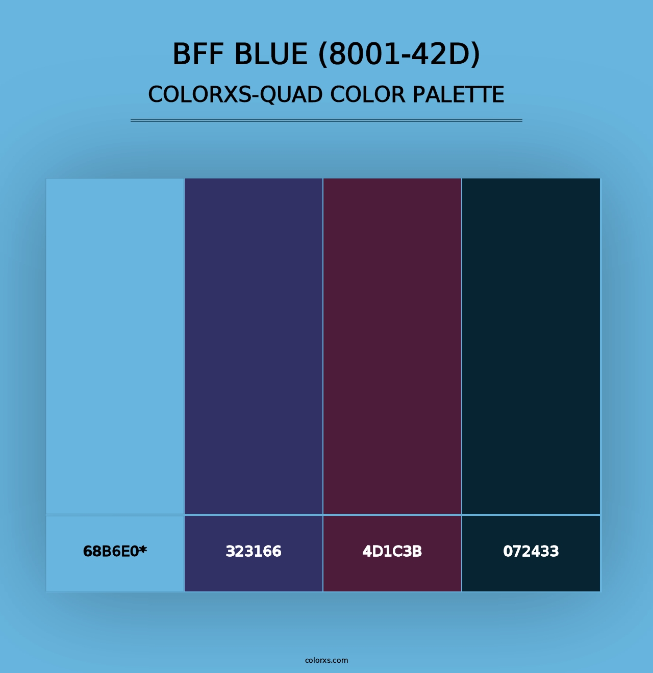 BFF Blue (8001-42D) - Colorxs Quad Palette