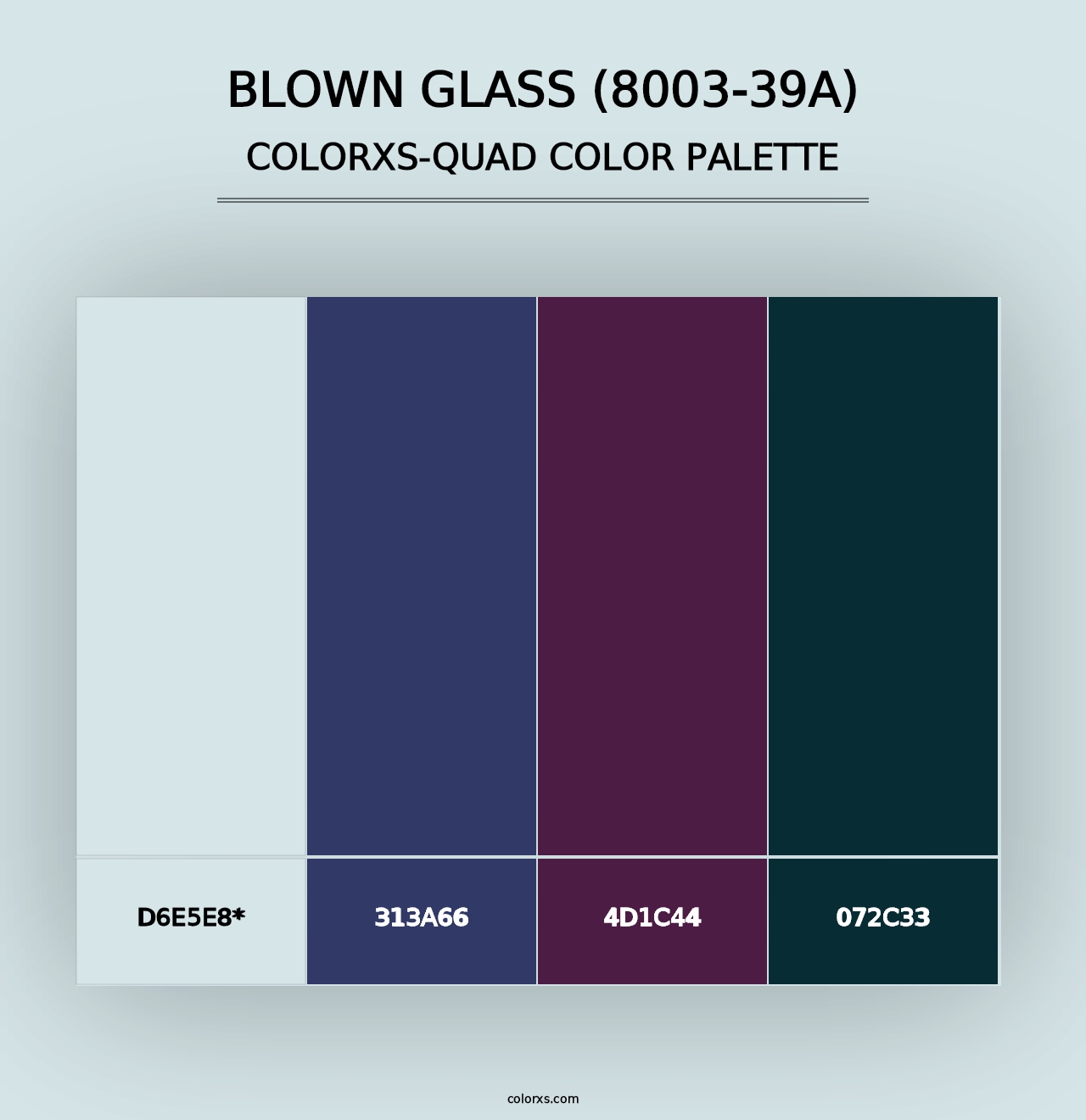 Blown Glass (8003-39A) - Colorxs Quad Palette