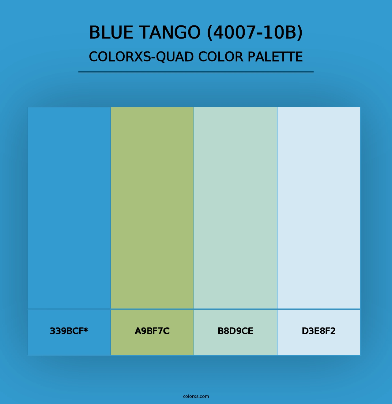 Blue Tango (4007-10B) - Colorxs Quad Palette