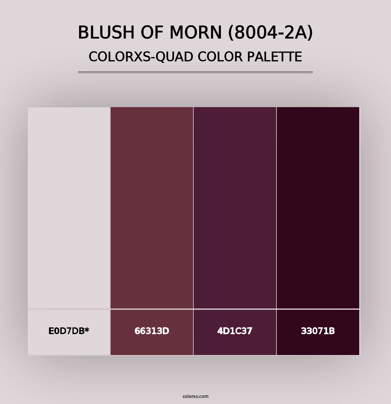 Blush of Morn (8004-2A) - Colorxs Quad Palette