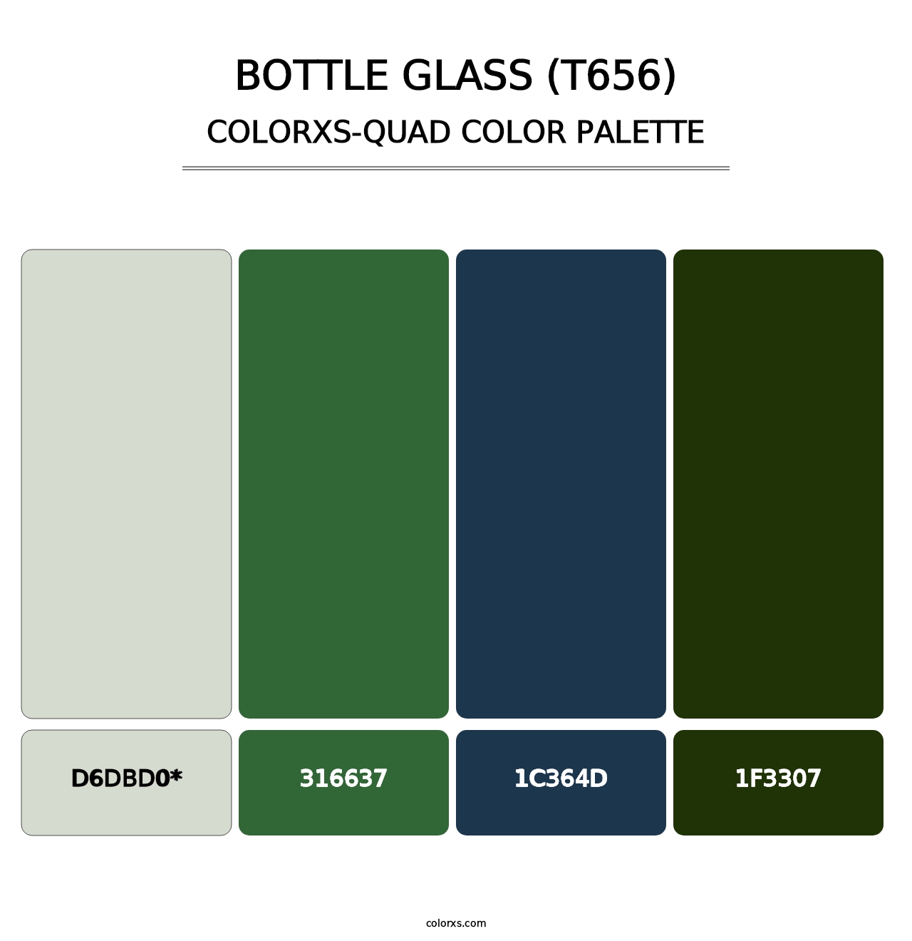 Bottle Glass (T656) - Colorxs Quad Palette