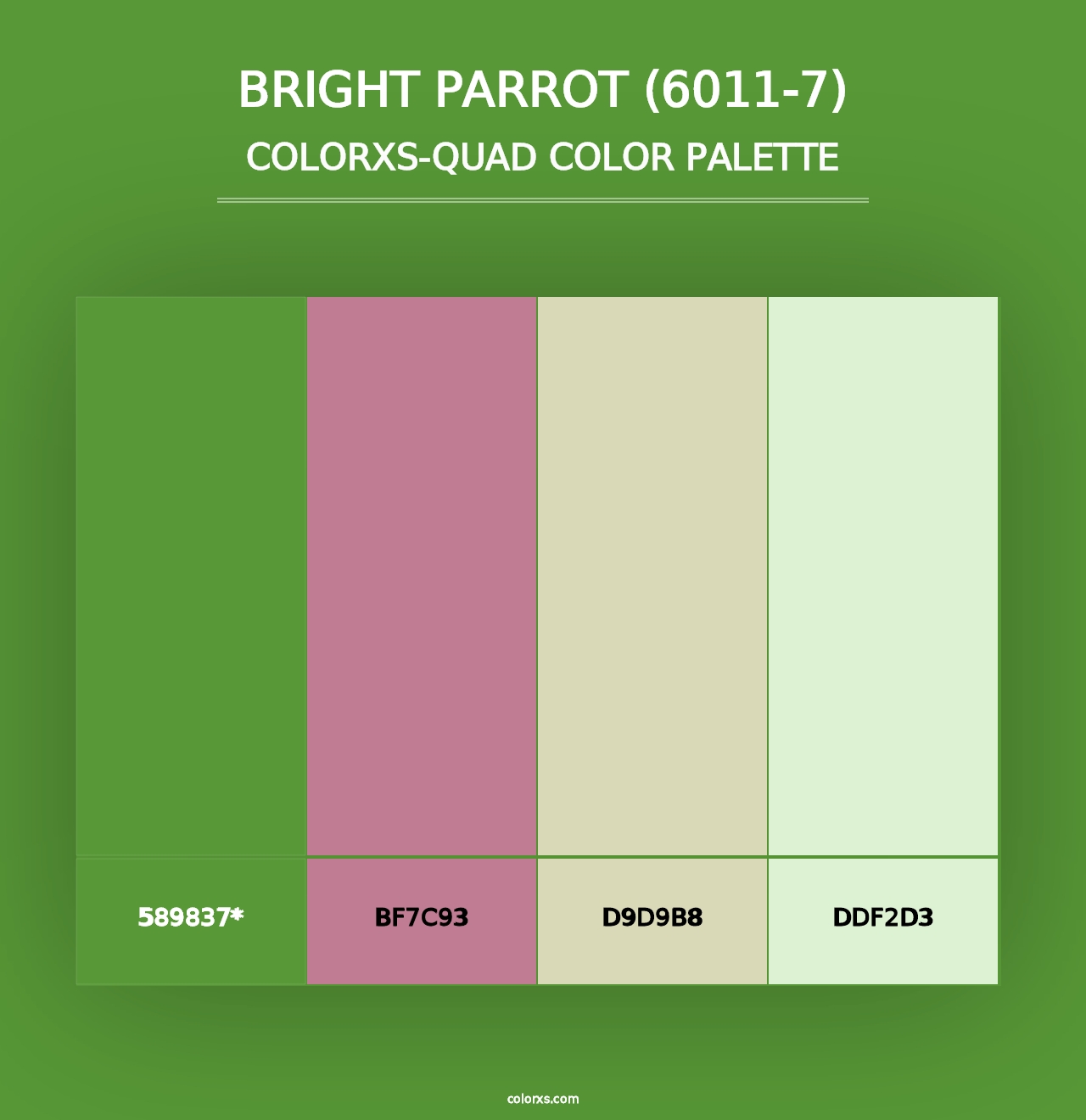 Bright Parrot (6011-7) - Colorxs Quad Palette