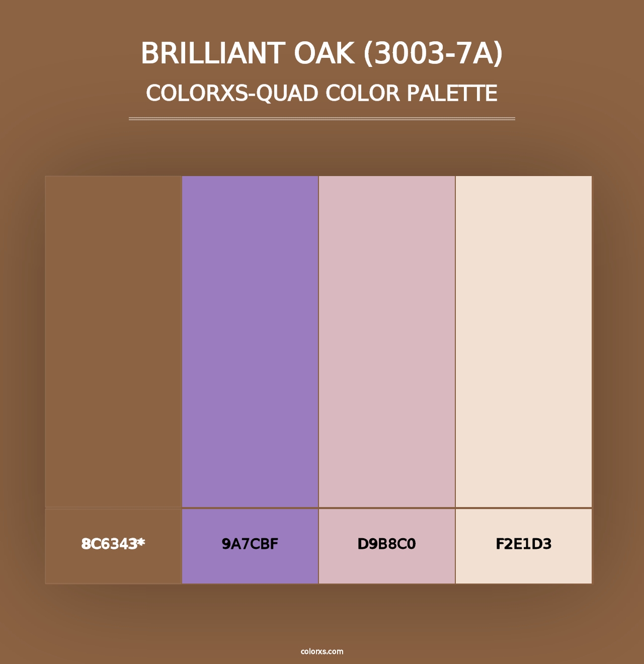 Brilliant Oak (3003-7A) - Colorxs Quad Palette