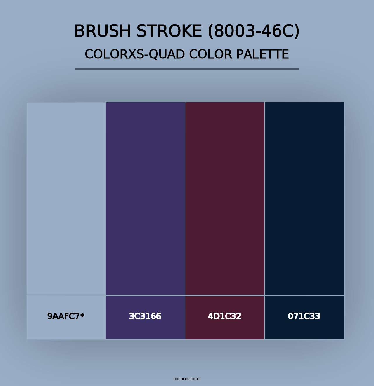 Brush Stroke (8003-46C) - Colorxs Quad Palette