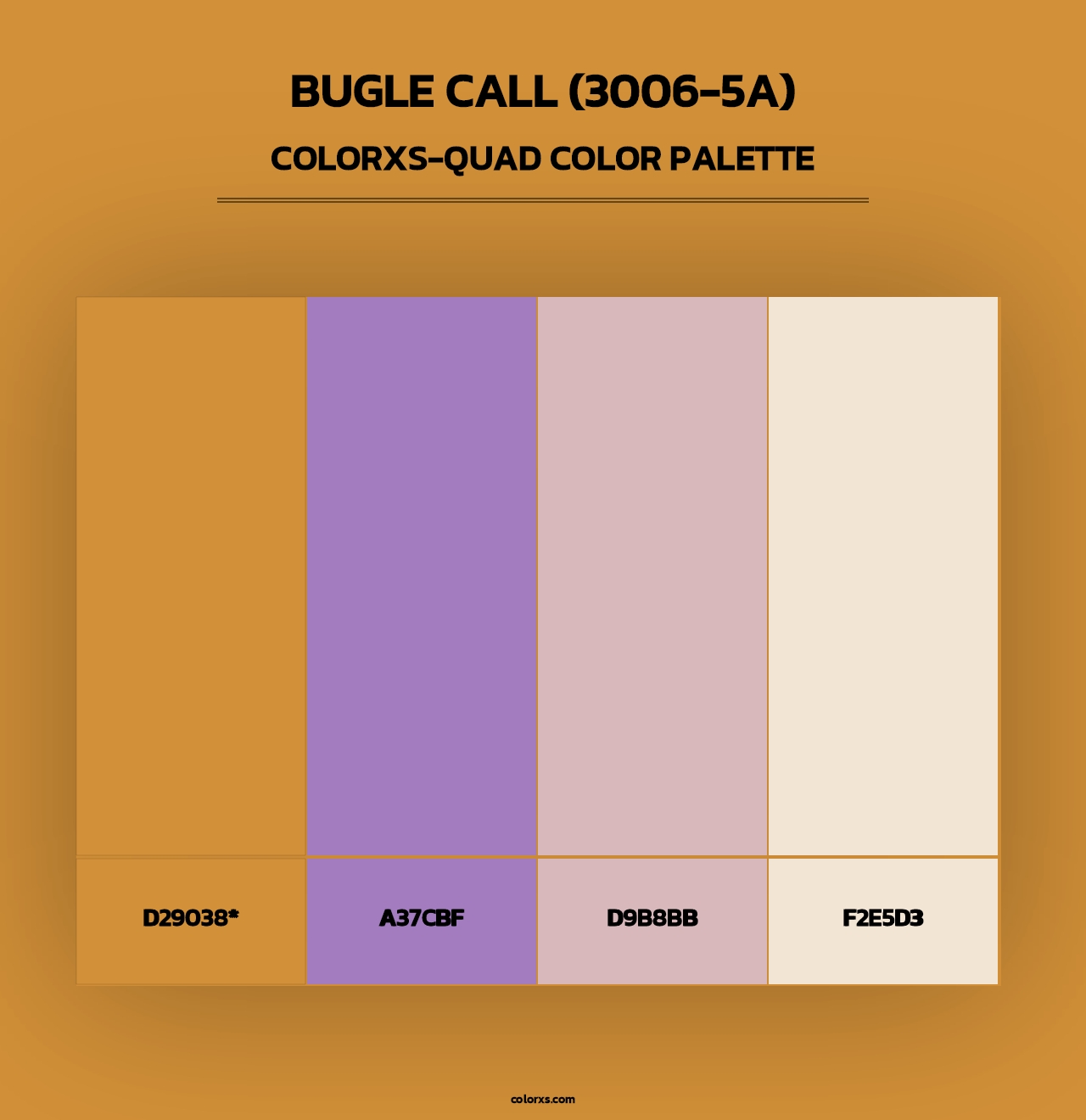 Bugle Call (3006-5A) - Colorxs Quad Palette