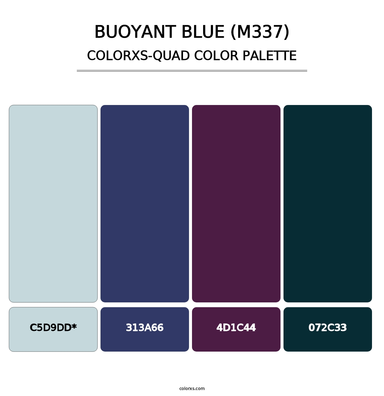 Buoyant Blue (M337) - Colorxs Quad Palette