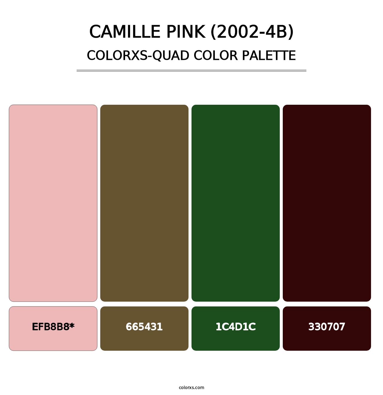 Camille Pink (2002-4B) - Colorxs Quad Palette