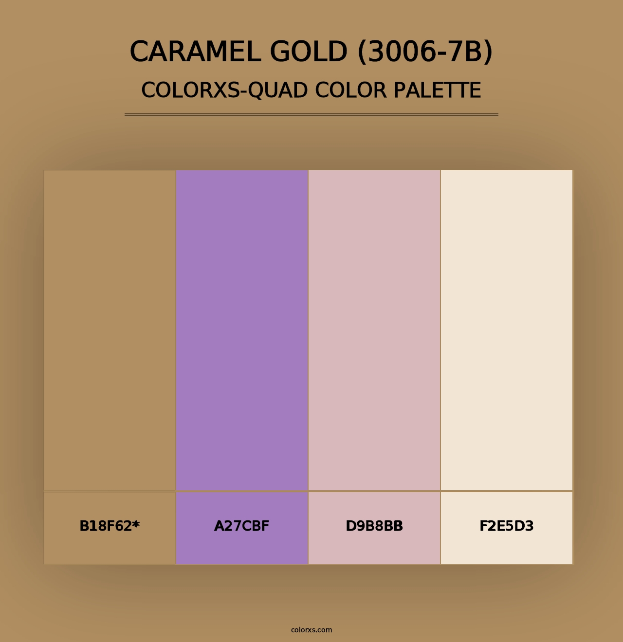 Caramel Gold (3006-7B) - Colorxs Quad Palette